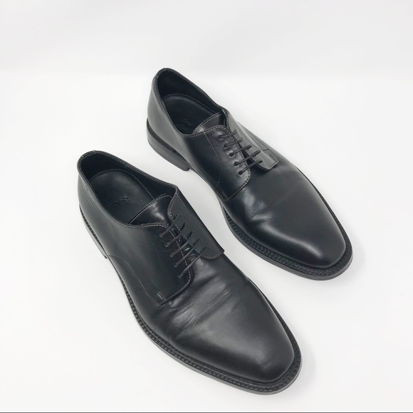 Hugo Boss Other - Hugo Boss Black Leather Derby Dress Shoes Size 8